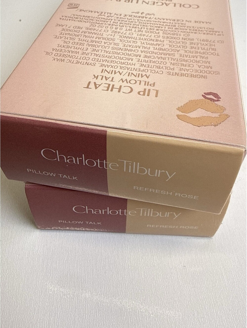2 Charlotte Tilbury Lip Cheat Liner PILLOW TALK Collagen Bath Gloss REFRESH ROSE - Picture 4 of 4
